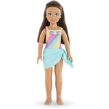 PoupÈe mannequin Luna a la plage - COROLLE GIRLS - 28 cm - 5 accessoires