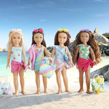 PoupÈe mannequin Luna a la plage - COROLLE GIRLS - 28 cm - 5 accessoires