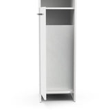 Colonne lingere de salle de bain - Blanc mat - 2 portes - L34,2 x P33 x H185 cm - DEMEYERE