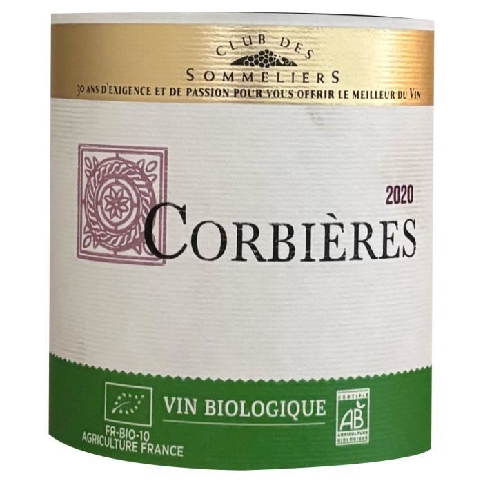 Club des Sommeliers 2020 Corbieres - Vin rouge de Languedoc - Bio