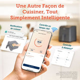 Friteuse sans huile COSORI - Dual Blaze Chef Edition - Capacité 6,4L - 12 programmes - 5 brochettes et 1 grille - 1700W - Noir