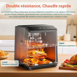 Friteuse sans huile COSORI - Dual Blaze Chef Edition - Capacité 6,4L - 12 programmes - 5 brochettes et 1 grille - 1700W - Noir