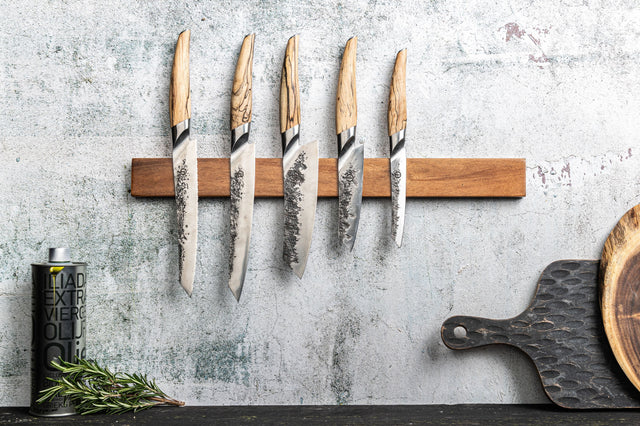 Couteau Santoku - FORGED - KATAI - Acier VG10 - Manche en bois de racine - L 14 cm