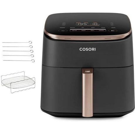 Friteuse sans huile COSORI - Turbo Blaze Chef Edition - Capacité 6L - 6 programmes - 1725W - Noir