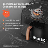 Friteuse sans huile COSORI - Turbo Blaze Chef Edition - Capacité 6L - 6 programmes - 1725W - Noir