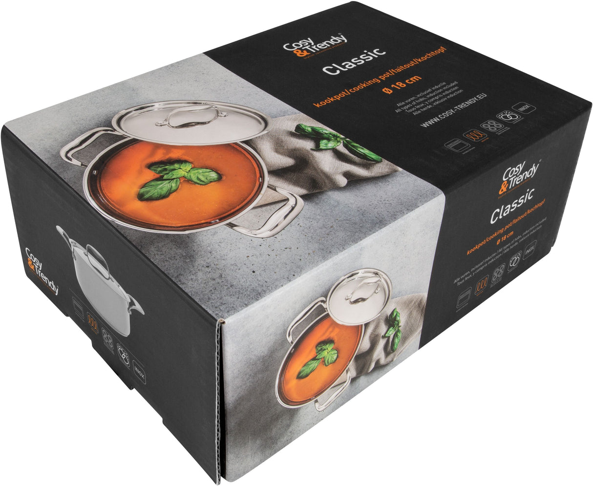Faitout - COSY & TRENDY - CLASSIC - Acier inoxydable - Ø18 cm - 2,07 L - Tous feux dont induction