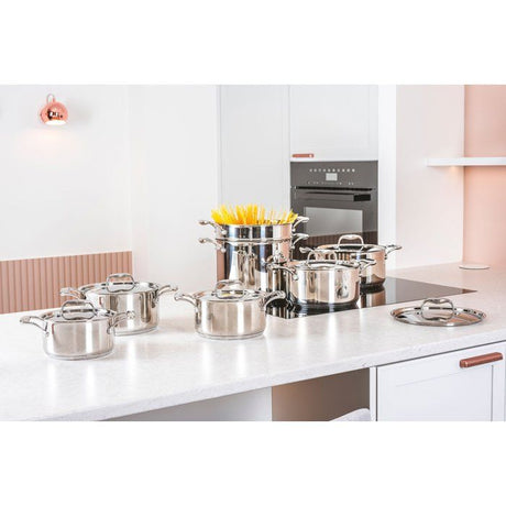 Marmite - COSY & TRENDY - CLASSIC - Acier inoxydable - ō24 cm - 7,14 L - Tous feux dont induction