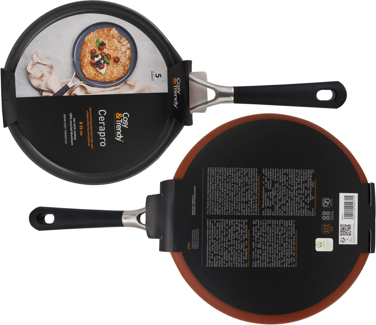 Crépiere - COSY & TRENDY - CERAPRO - Aluminium recyclé - Ø25 cm - Tous feux dont induction