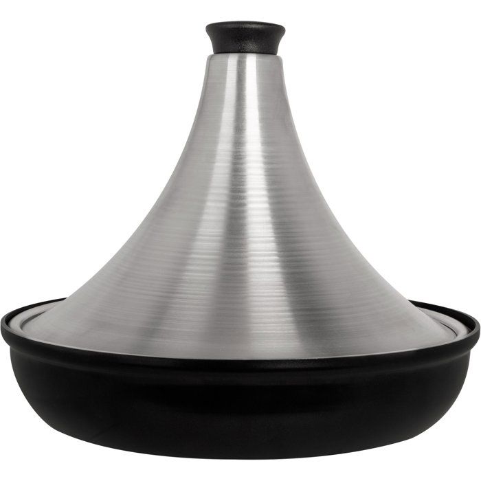 Tajine en aluminium - COSY & TRENDY - Tous feux dont induction - Ř 28 cm - Gris / Noir