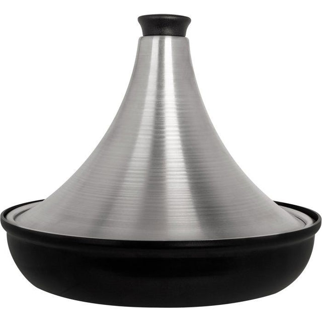 Tajine en aluminium - COSY & TRENDY - Tous feux dont induction - Ř 28 cm - Gris / Noir