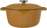 Cocotte avec couvercle - COSY & TRENDY - FONTESTIC - Fonte émaillée- Ø24 cm - 4,6 L - Tous feux dont induction - Ambre