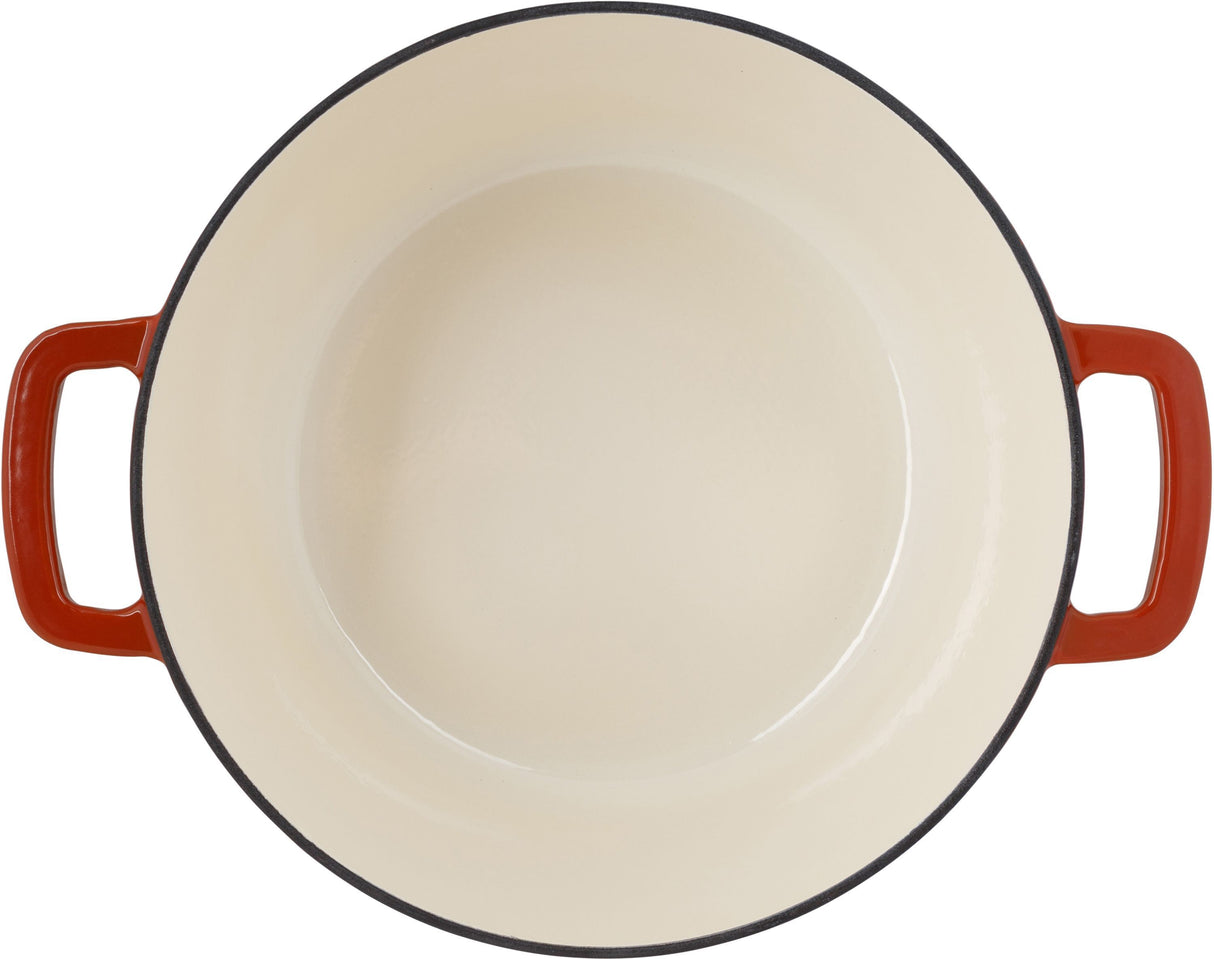 Cocotte avec couvercle - COSY & TRENDY - FONTESTIC - Fonte émaillée- Ø28 cm - 6,15 L - Tous feux dont induction - Rouille