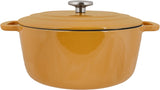Cocotte avec couvercle - COSY & TRENDY - FONTESTIC - Fonte émaillée- Ø28 cm - 6,15 L - Tous feux dont induction - Ambre