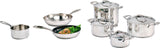 Batterie de cuisine - Tous feux dont induction - COSY & TRENDY-CLASSIC - Acier inoxydable - 11 pieces