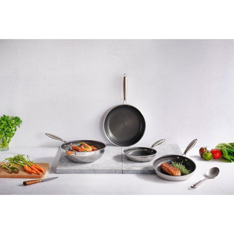 Wok - COSY & TRENDY - HEXAPRO - Acier inoxydable - Ř24 cm - Anti-adhésive - Tous feux dont induction