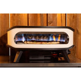 Four a pizza gaz - COZZE - 17 - 90426 - 60,5 x 60,5 x 30,5 cm - Pierre tournante - Thermometre intégré et porte