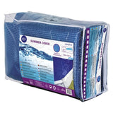 GRE - Bâche été a bulles pour piscine ovale 7,30m x 3,75m - anti U.V.A -  Épaisseur 0,18mm