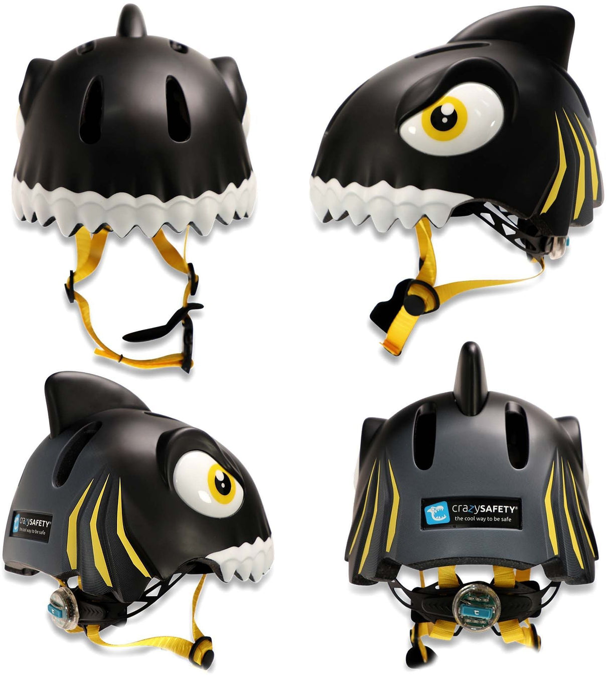 Casque Vélo - CRAZY SAFETY - Requin - Taille S (49-55cm)