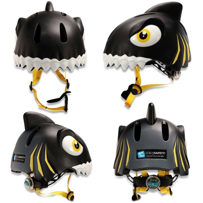 Casque Vélo - CRAZY SAFETY - Requin - Taille S (49-55cm)