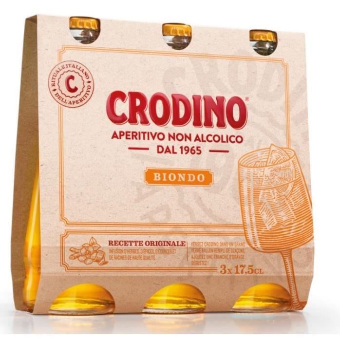 Crodino - Apéritif sans alcool - 3 x 17,5 cl