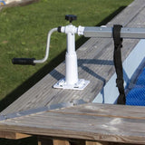GRE - Enrouleur de bâches pour piscine hors-sol jusqu'a 5,8m de large - modele cylindrique