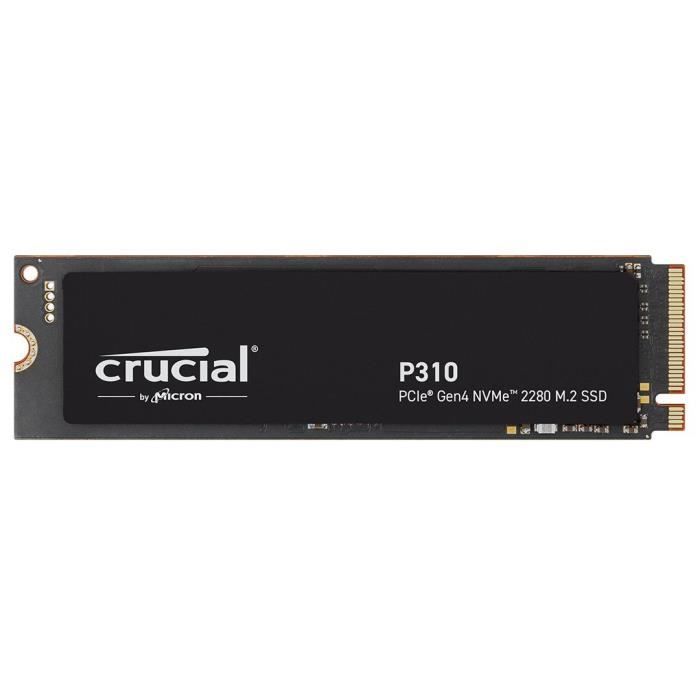 CRUCIAL - P310 - SSD interne - 4 To - PCIe Gen4 NVMe M.2 - Vitesse lecture Jusqu'a 7100 Mo/s - CT4000P310SSD8