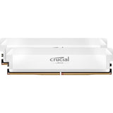 CRUCIAL Mémoire RAM DDR5 PRO - Overclocking Edition - Kit 64GB (2 x 32GO) - 6000 MT/s - CL40 - UDIMM - Blanc