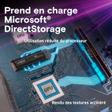 Crucial T500 SSD 2To PCIe Gen4 NVMe M.2 PS5 SSD Interne Gaming avec Dissipateur, compatible PlayStation 5 - CT2000T500SSD5