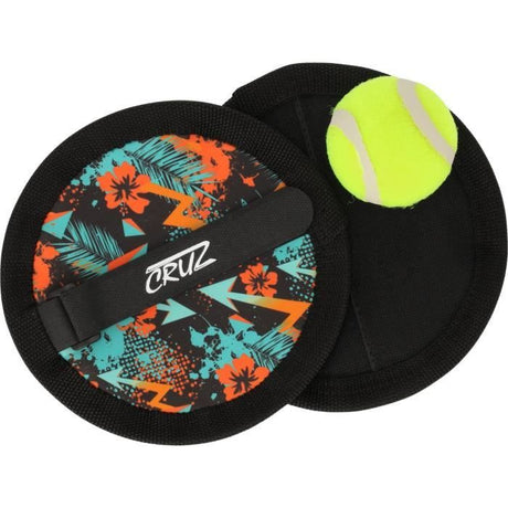 Set de balles d'attrape - CRUZ - Néoprene - Dragonne ajustable - Idéal pour enfants et adultes