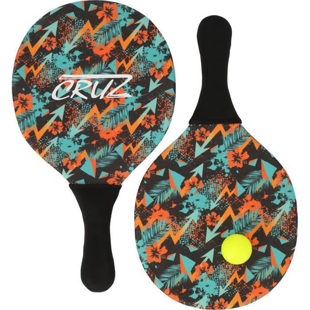 Set de pagaies - CRUZ - Néoprene - 2 pagaies + ballon - Pour piscine et plage