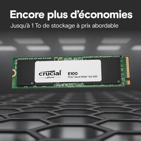 Disque SSD Crucial E100 1To - M.2 NVMe Type 2280