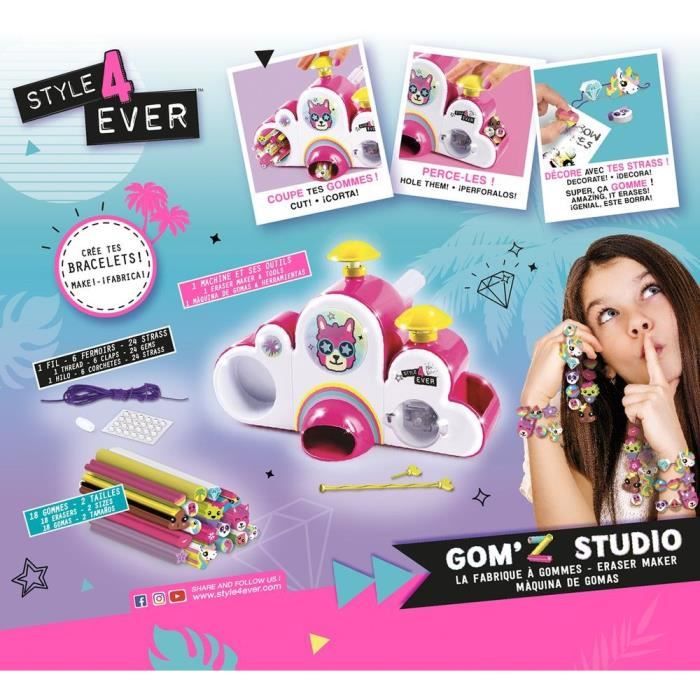 Gom'z Studio - Fabrique a gomme pour crÈer des bijoux - Canal Toys