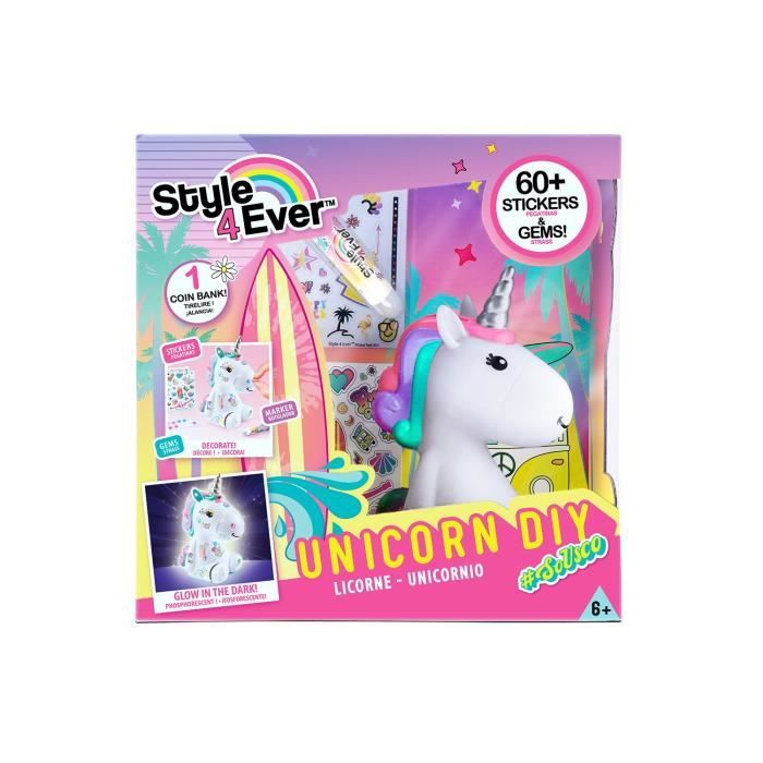 Licorne a dÈcorer - CANAL TOYS - STYLE 4 EVER - Fille - Brille dans le noir