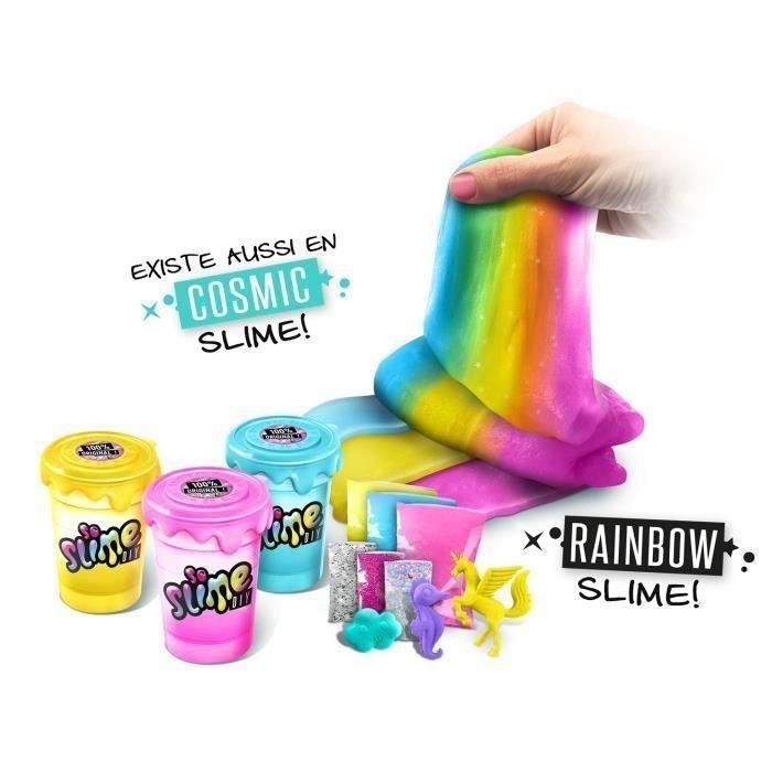 Canal Toys Lot de 3 Slime Shakers  Modele alÈatoire Cosmic ou Rainbow - CrÈe tes propres slimes !