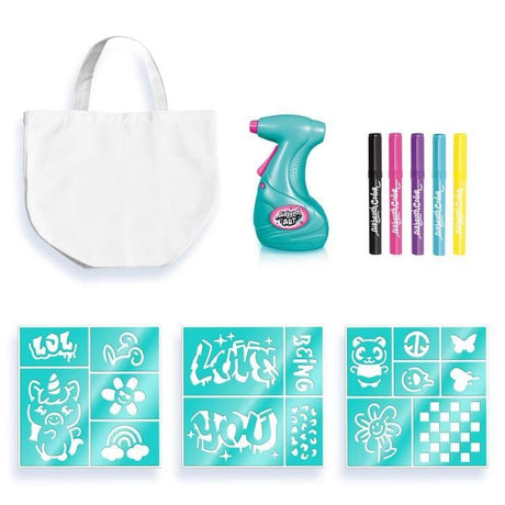 Kit de Fashion Design Kit avec spray électronique, pochoirs et feutres - Airbrush Art - AIR 016 Canal Toys