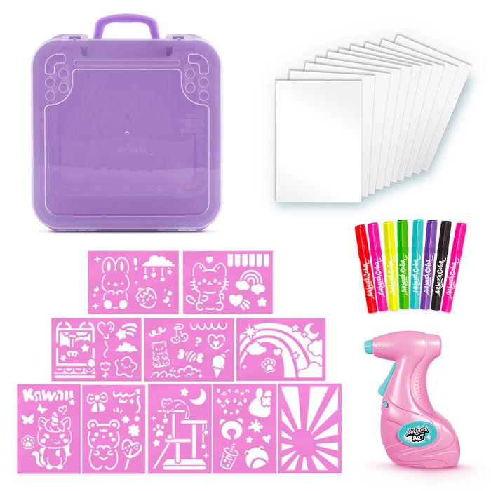 Mallette d'activités avec spray électronique, pochoirs et feutres Airbrush Art - Canal Toys AIR 017 Canal Toys