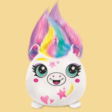 Peluche Squishy Hair'iffic  a coiffer et décorer avec spray électronique, feutres, - Airbrush Plush -AIR 040- aléatoire Canal Toys
