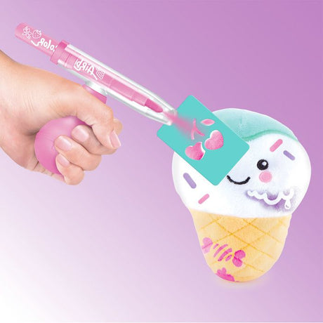 Canal Toys - Airbrush Plush - Mini peluche Food'tastic a décorer avec feutres parfumés et pochoirs - AIR 071