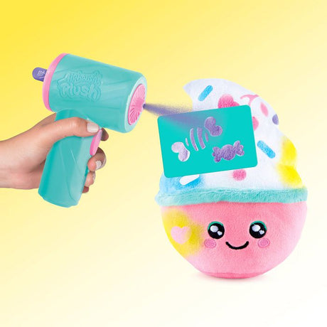 Canal Toys - Airbrush Plush – Peluche Squishy Food'tastic a décorer avec feutres parfumés et pochoirs - AIR 072