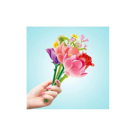 Canal Toys – BLOOM – Stylo Fleur a Construire – Encre pailletée et parfumée – 6 fleurs a collectionner – BLM 001