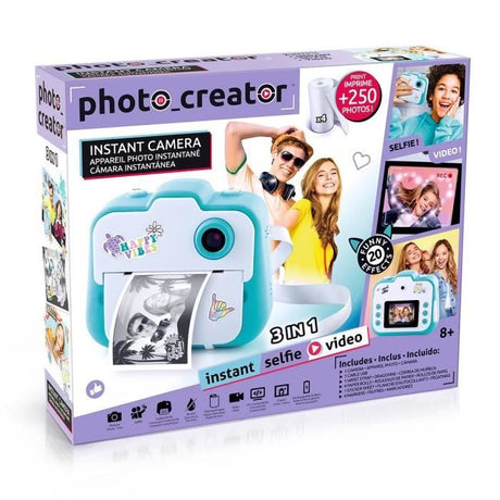 Appareil photo instantané 3 en 1 - CANAL TOYS - CLK 001 - Bleu - A partir de 8 ans