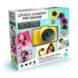 Canal Toys - Photo Creator -Appareil Photo NumÈrique Pop Couleur Jaune- Avec carte SD 8Go incluse - CLK 040