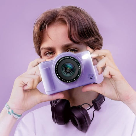 Appareil Photo Numérique Pop Couleur Violet- Avec carte SD 8Go incluse- Photo Creator - CLK 041 Canal Toys