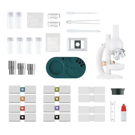 Canal Toys - So Science - Microscope édition labo avec grossissement jusqu'a 1600x, filtre RGB et support téléphone - COS 004