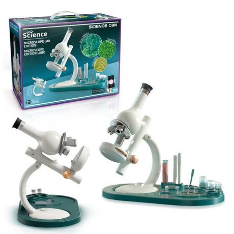 Canal Toys - So Science - Microscope édition labo avec grossissement jusqu'a 1600x, filtre RGB et support téléphone - COS 004