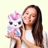 Canal Toys Licorne a Personnaliser Airbrush Plush - Peluche Spray Art avec Feutres et Pochoirs - des 6 ans - OFG 274