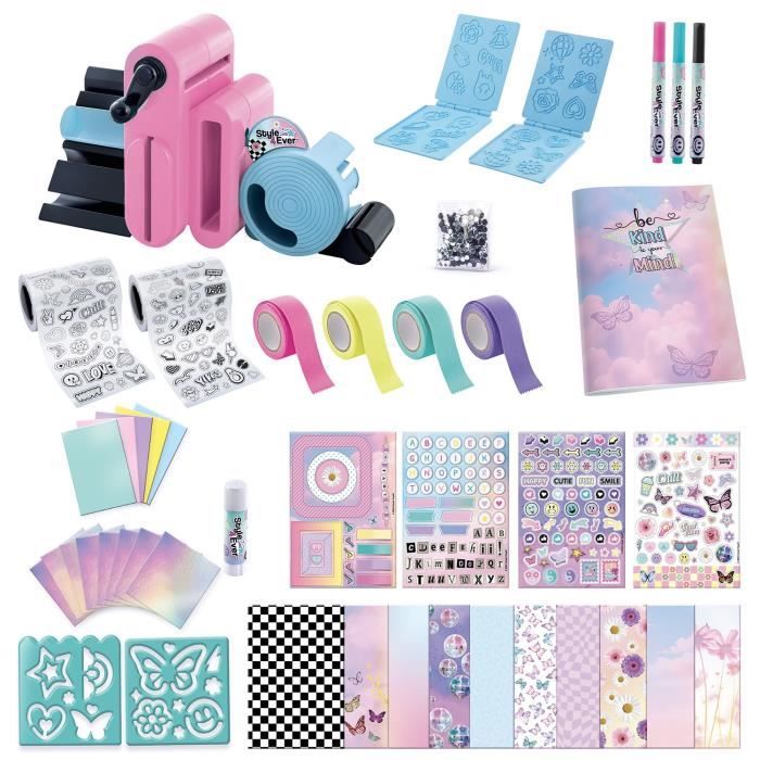 Canal Toys Studio de Scrapbooking 3 en 1 Style 4 Ever - Personnalise Carnets et Déco