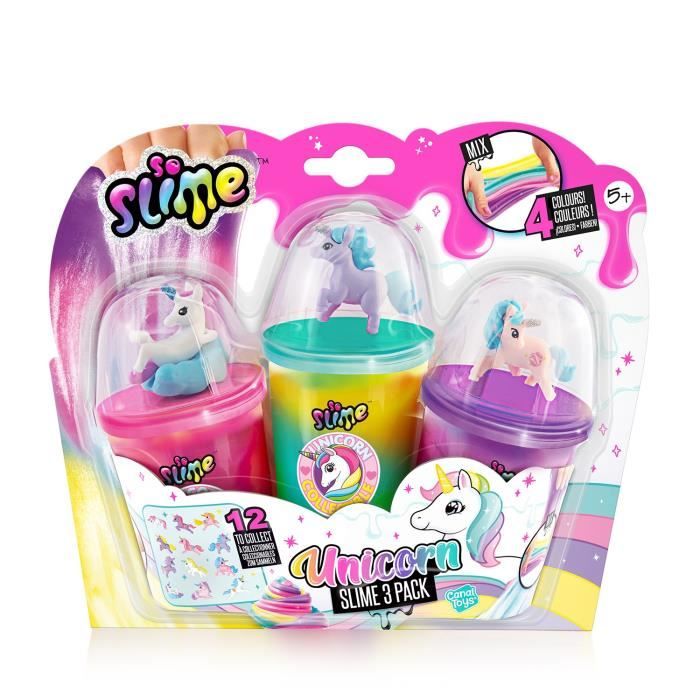 Canal Toys - So Slime - Collectible 3 pack Licorne - SSC 269 - Canal Toys