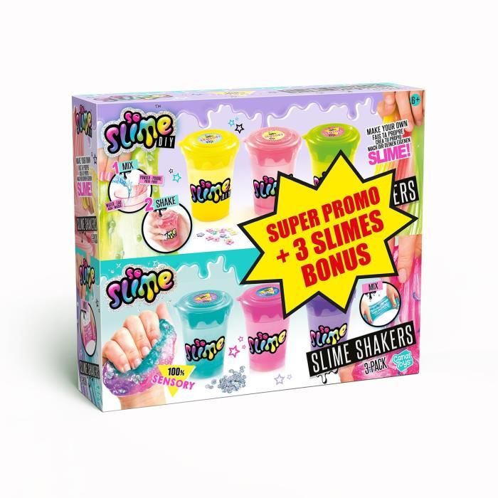Slime shakers 3 + 3 bonus Canal Toys