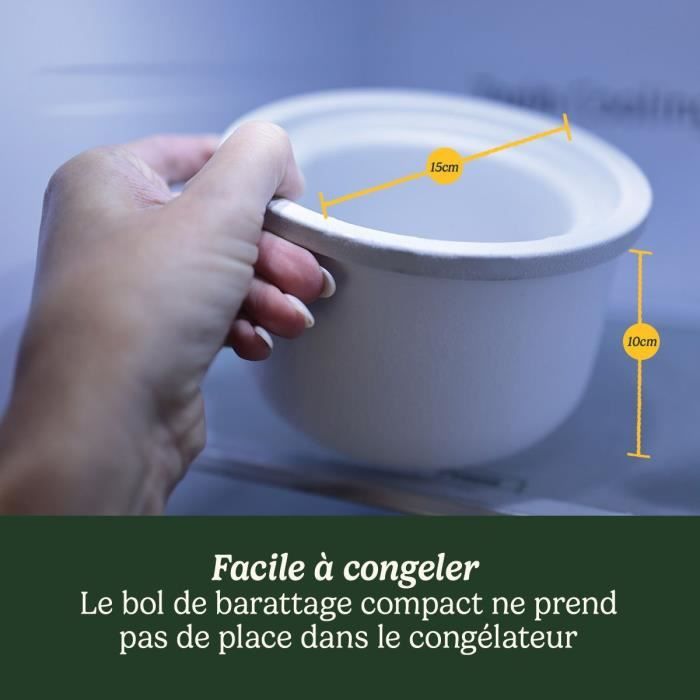 Sorbetiere  CUISINART - ICEM10E - 12 W - 475 ml - Blanc